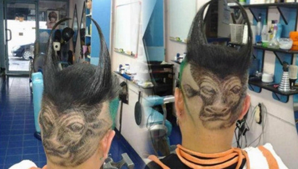 泰国网友修剪“牛气冲天”发型 庆祝儿童节