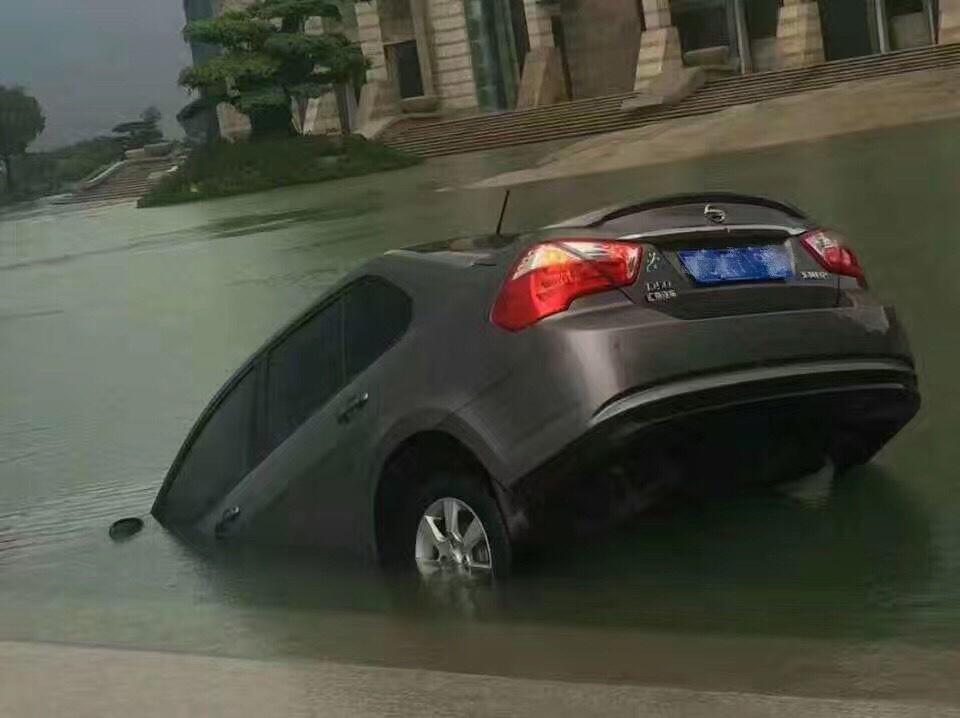 福建一高校池塘成“百慕大”：淹车无数