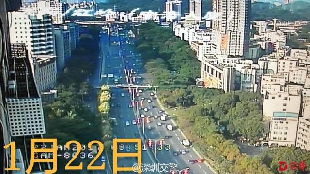 深圳早高峰车少了一般 网友：我可能过的假梅林关