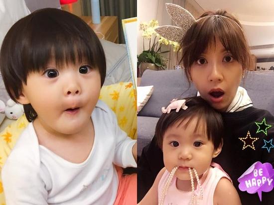 咘咘嘟嘴翻白眼做鬼脸 呆萌表情神同步贾静雯！