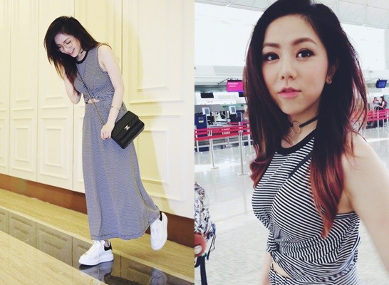 邓紫棋晒时尚美照被抓包