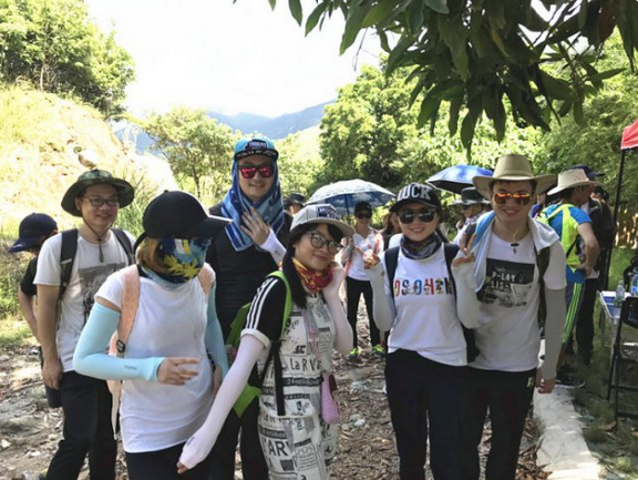 △ 提前报备的队伍都做好了防晒等安全防护工作